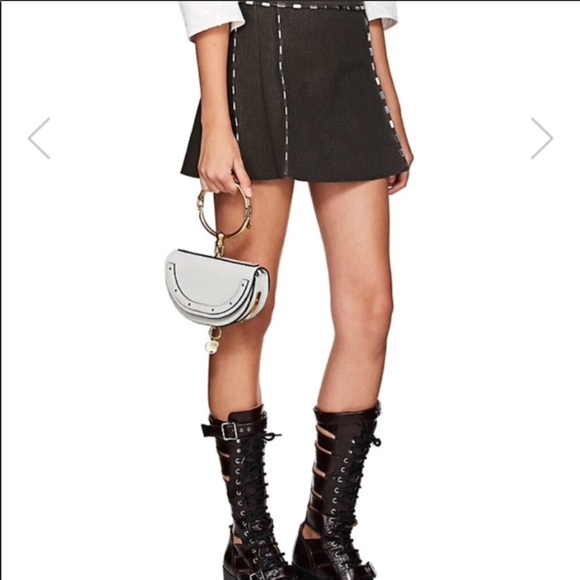 Mini Vegan Leather Bag with Ring - Picture 3 of 8